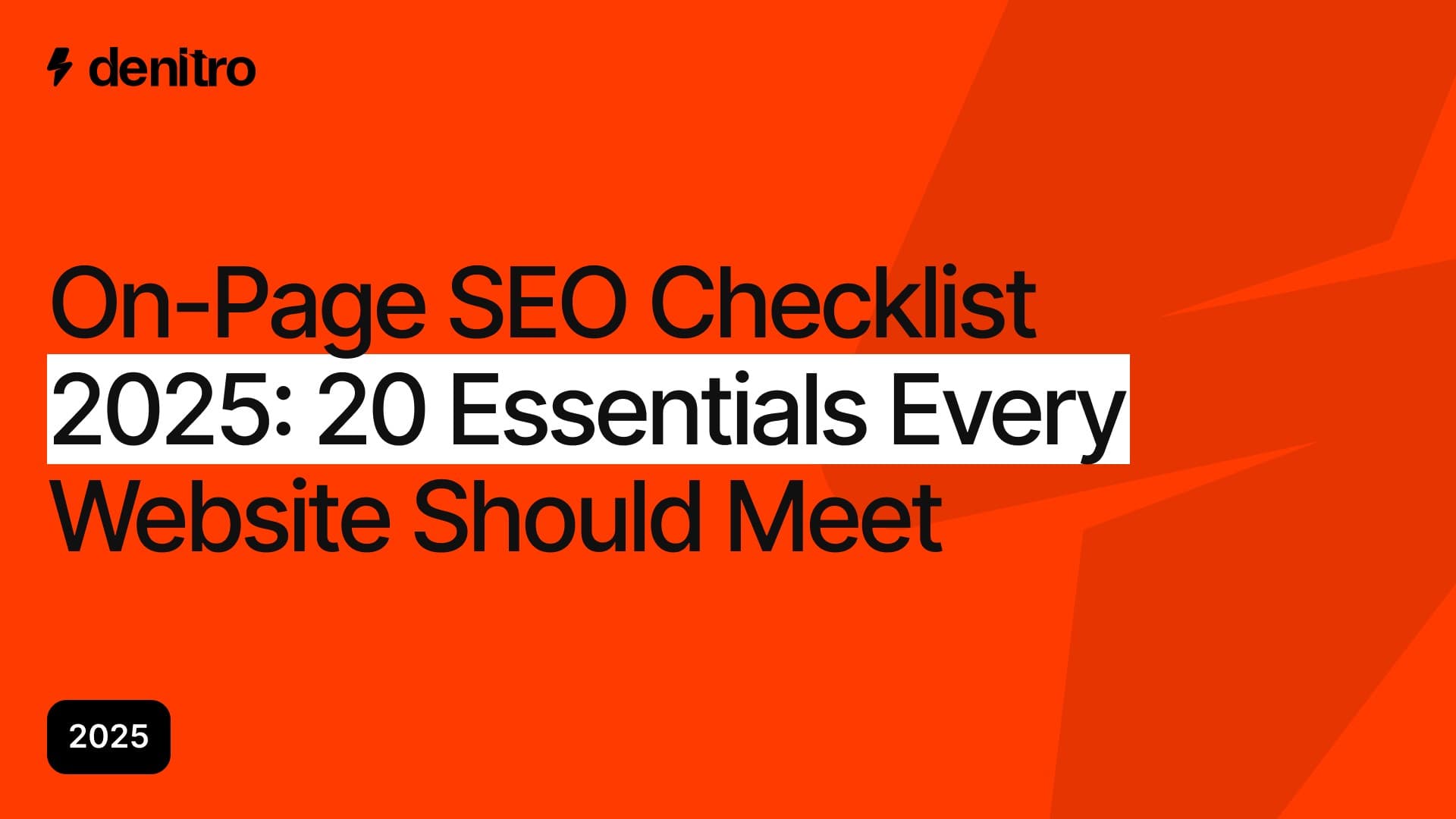 On-Page SEO Checklist 2026: 20 Essentials Every Website Should Meet