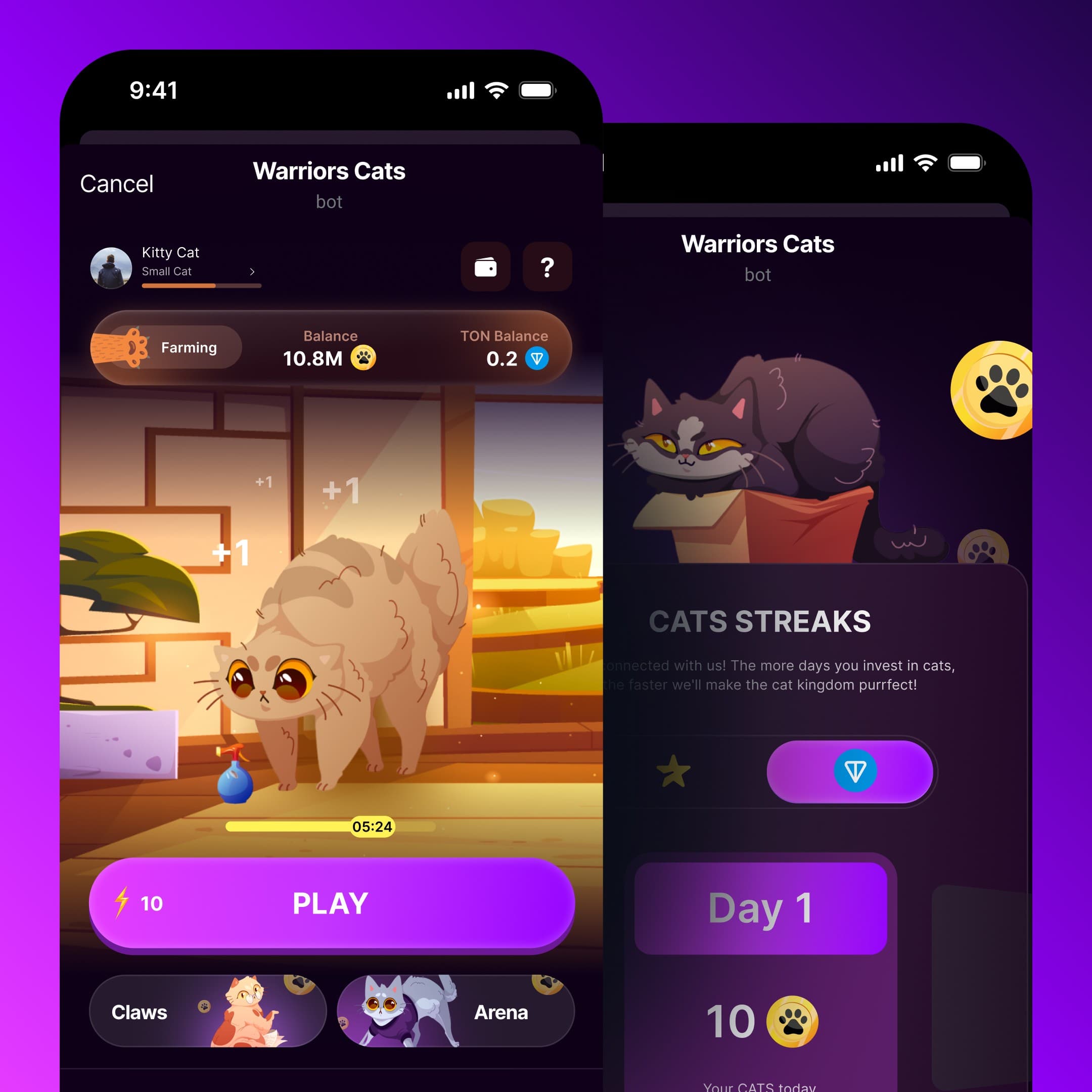 Warrior Cats — Telegram Battle Game — 2