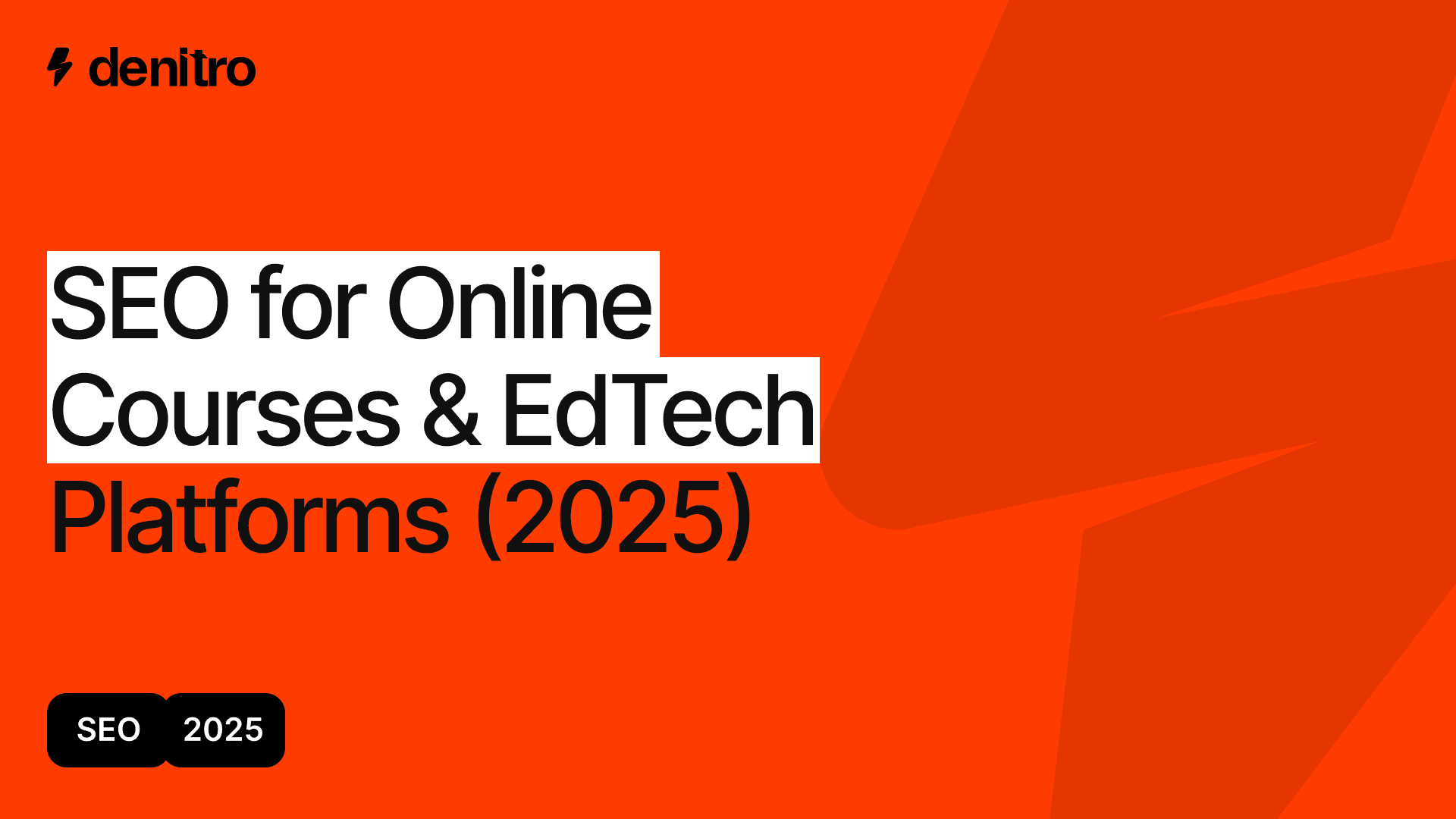 SEO for Online Courses in 2026 | Denitro