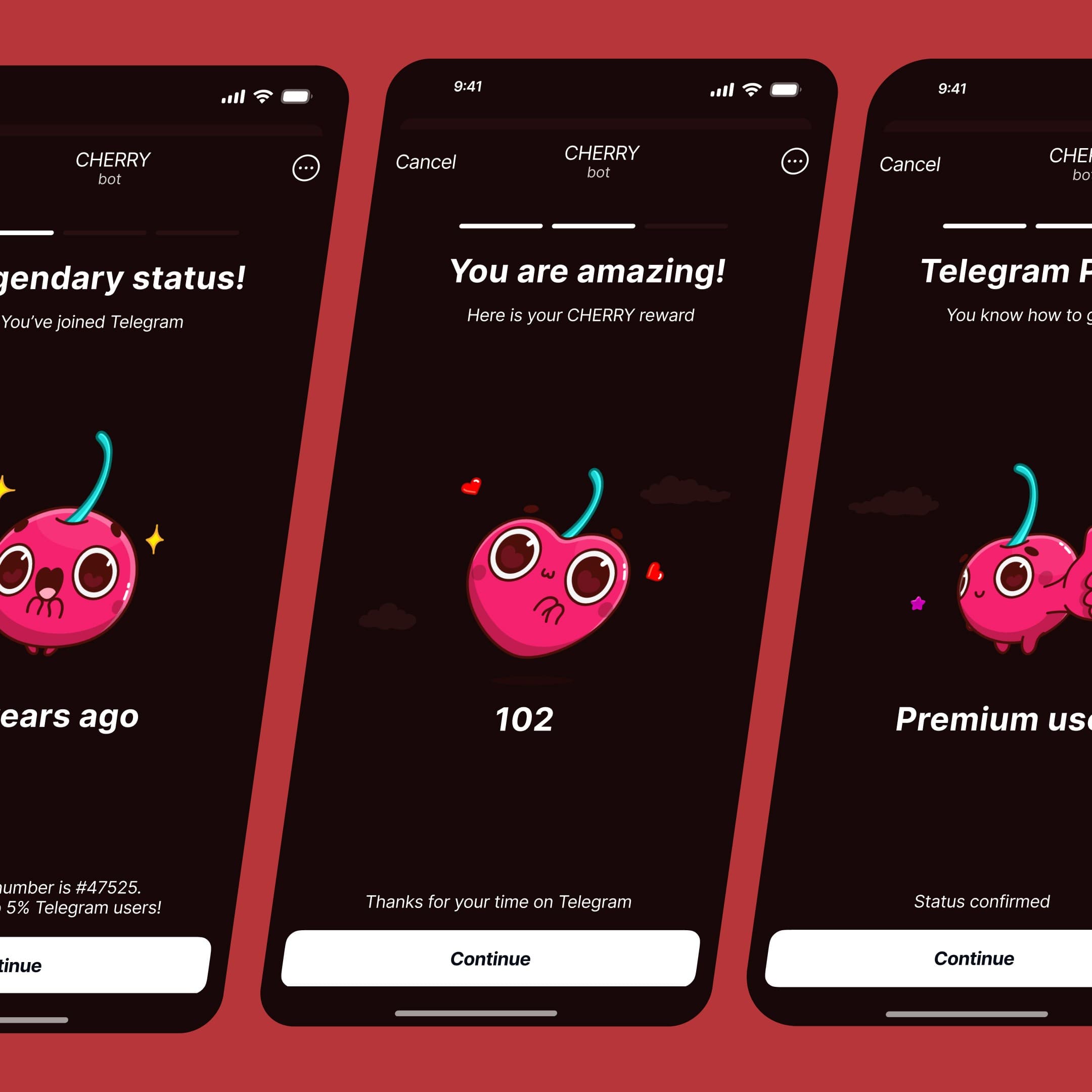 CHERRY Rewards — Wachstumsplattform für Telegram — 3