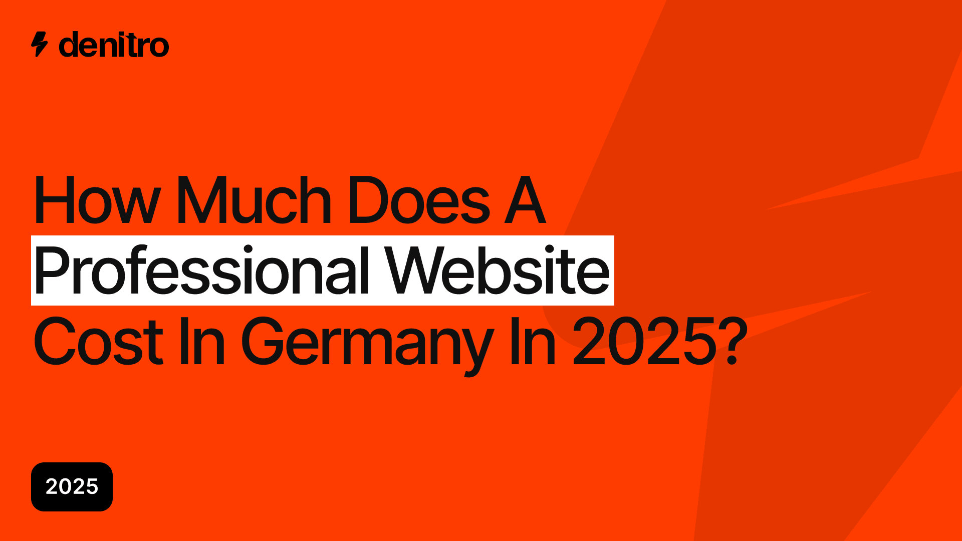 Was kostet eine professionelle Website in Deutschland 2026?