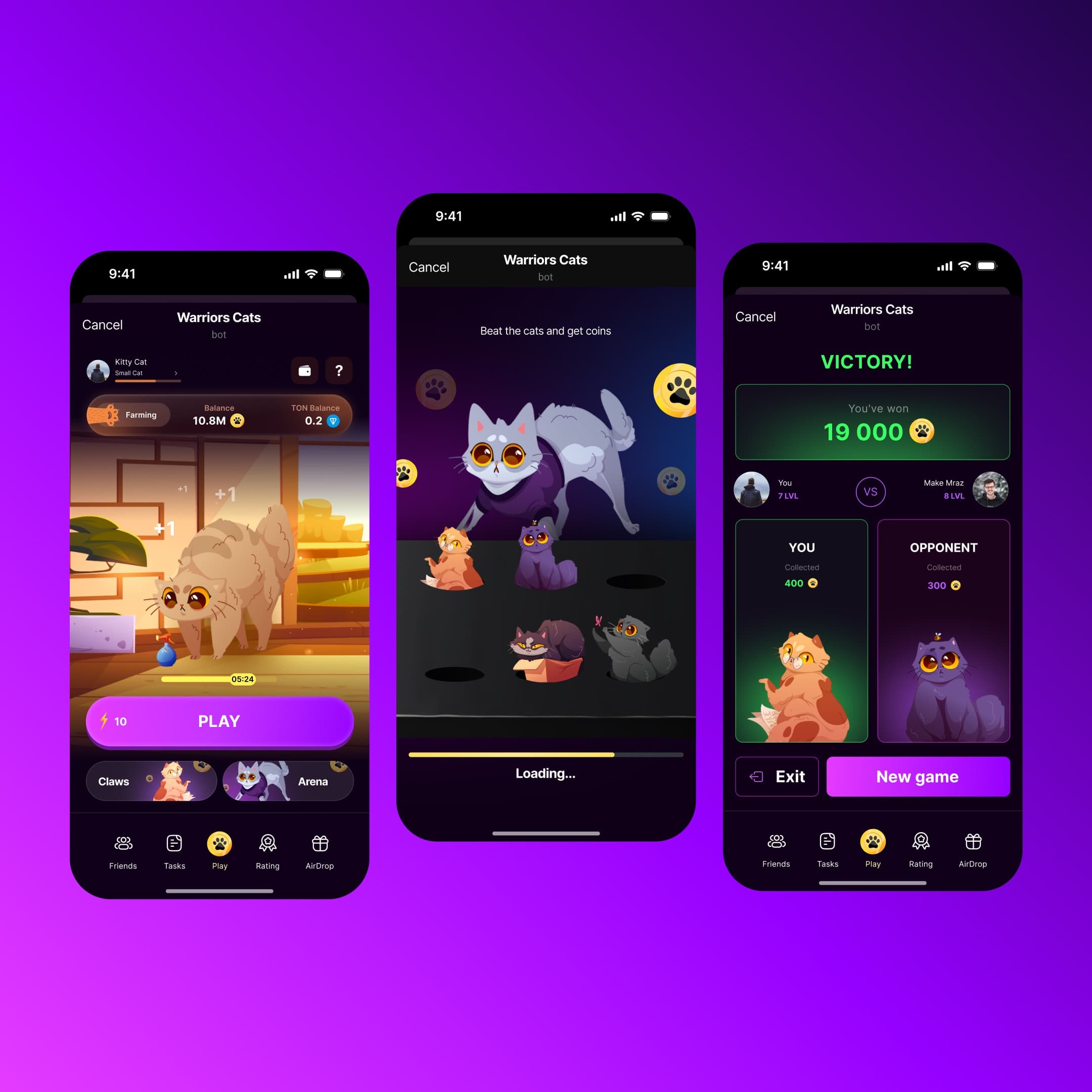 Warrior Cats — Telegram-Kampfspiel